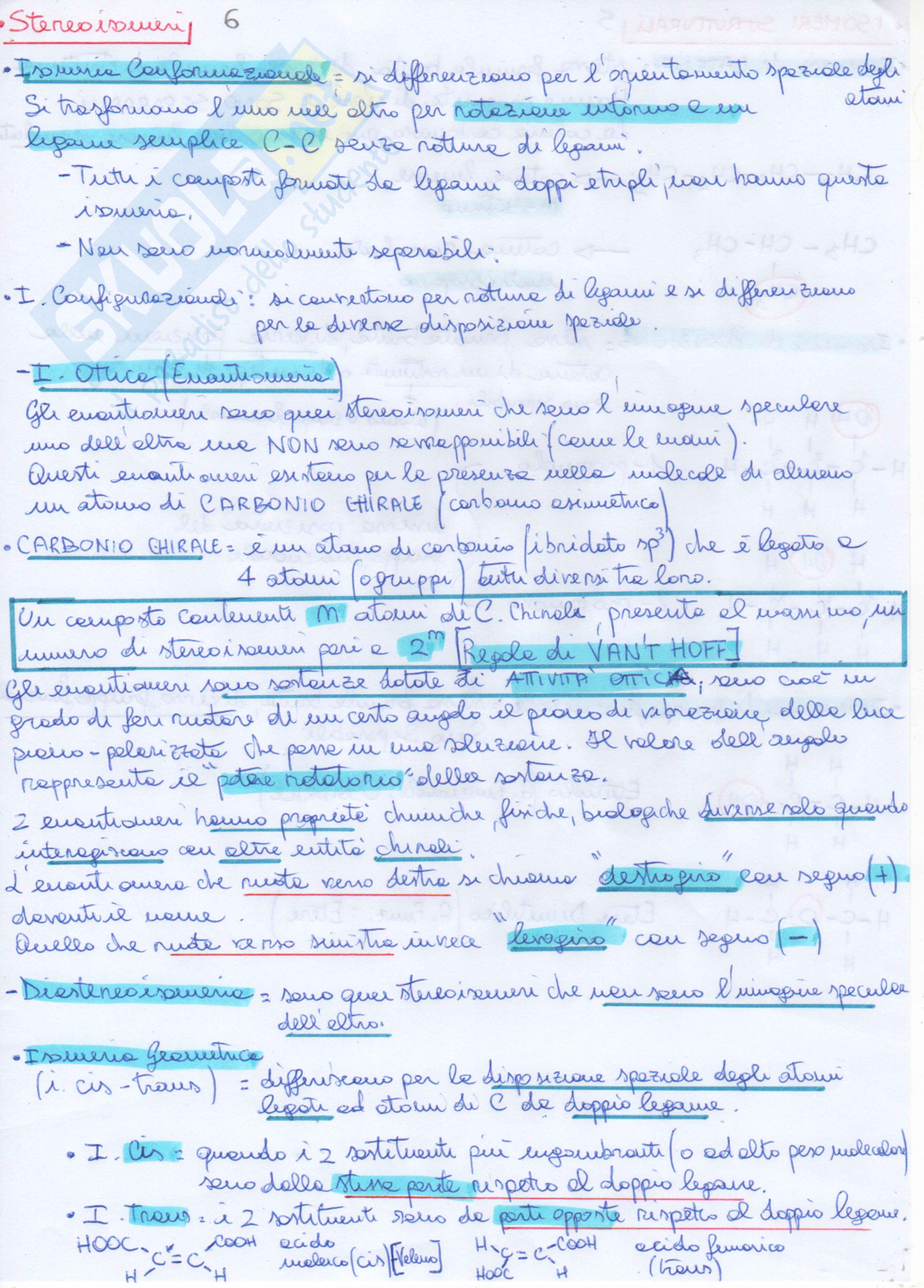Appunti Chimica Organica per test d'ammissione Pag. 6