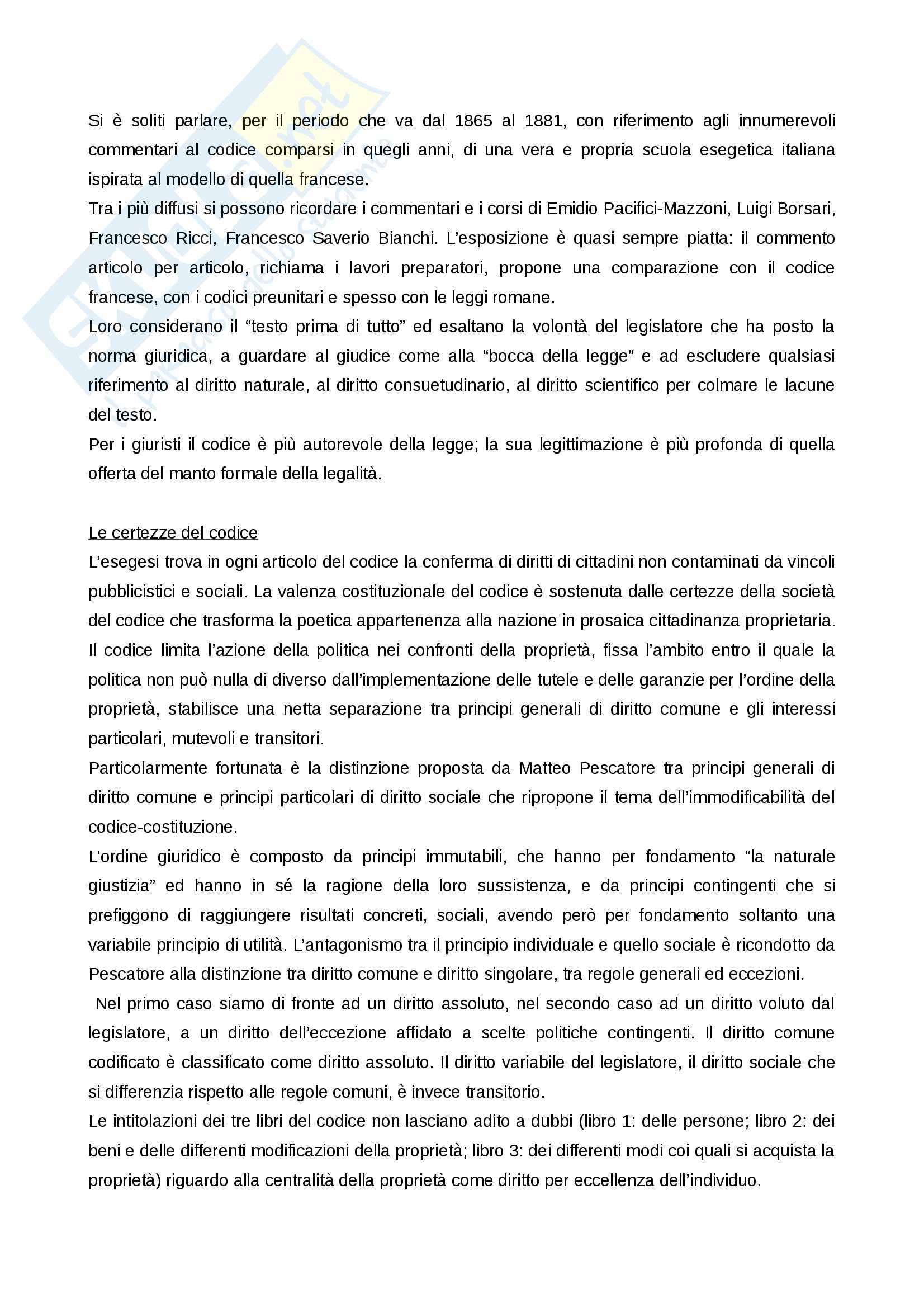 Lezioni, Storia delle codificazioni moderne Pag. 6