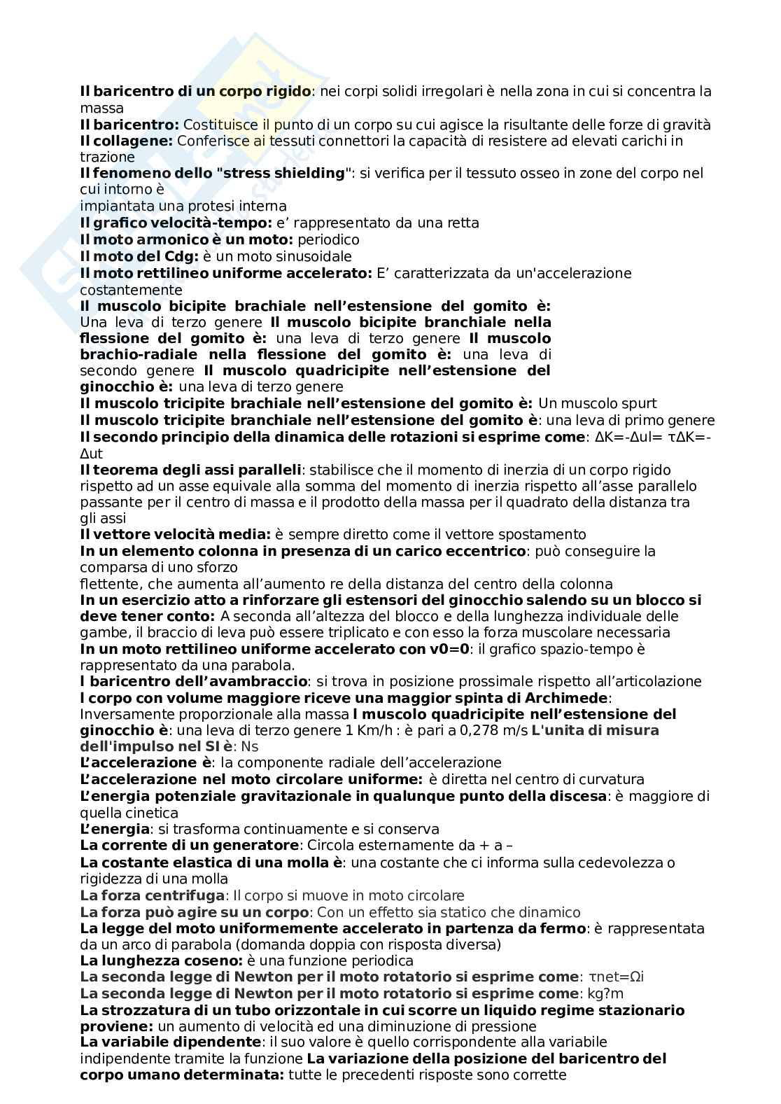 Paniere Fondamenti di biomeccanica del movimento umano. Aggiornato e completo. In ordine  Pag. 26