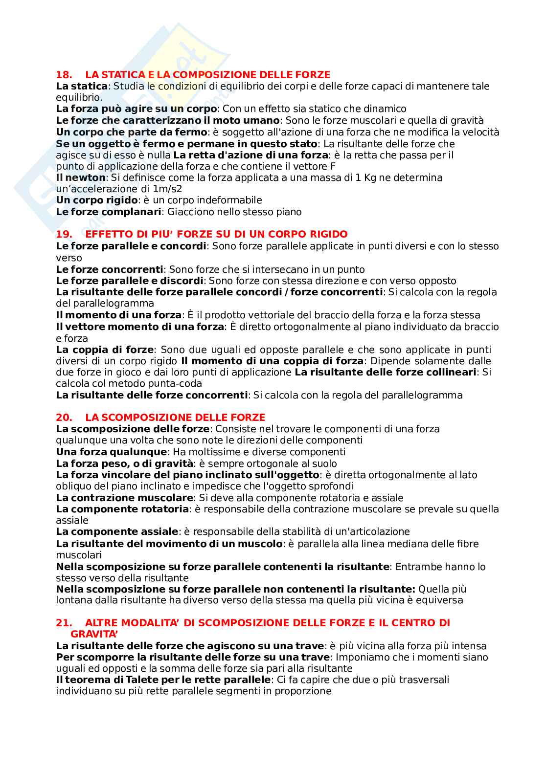 Paniere Fondamenti di biomeccanica del movimento umano. Aggiornato e completo. In ordine  Pag. 6