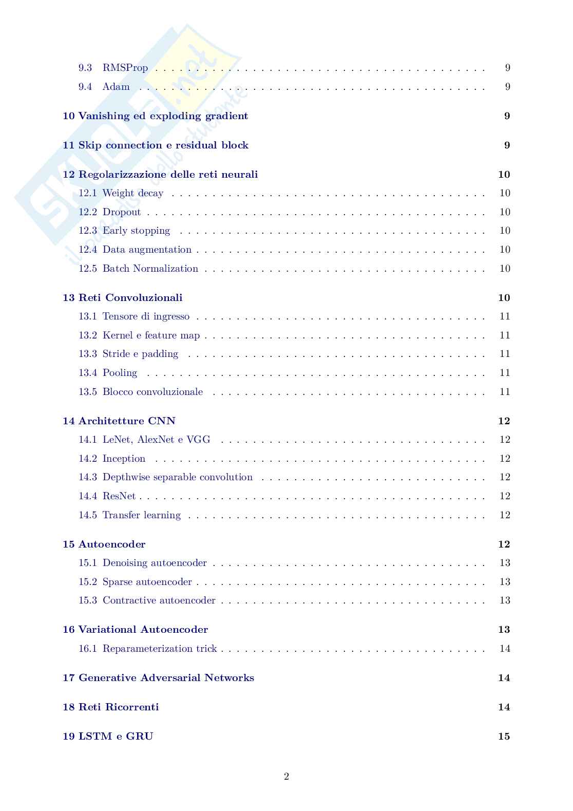 Deep learning  Pag. 2