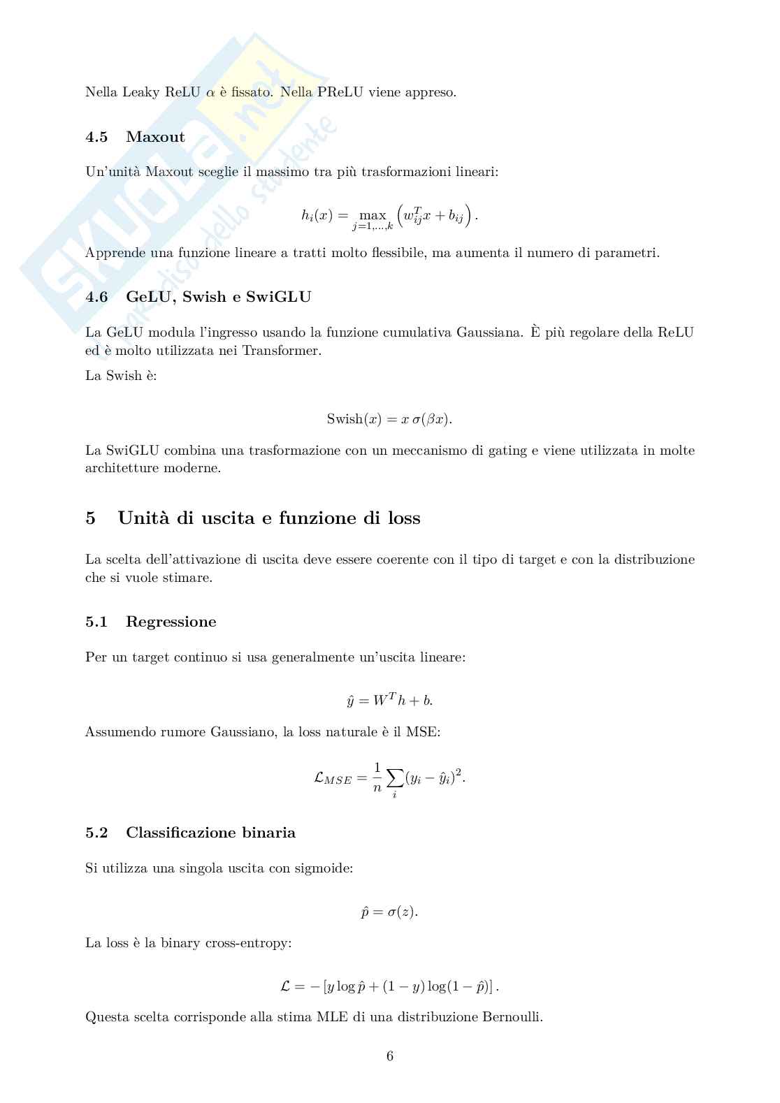 Deep learning  Pag. 6