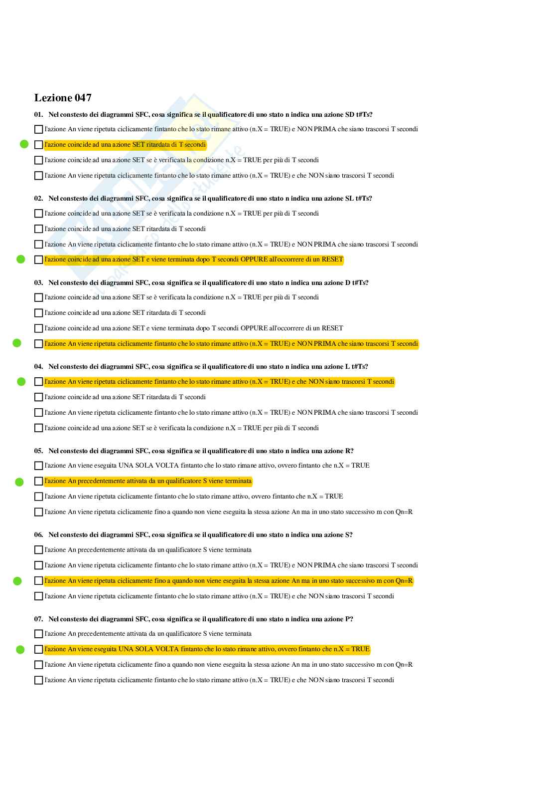 Paniere completo di Sistemi di controllo distribuiti (2025) - Risposte multiple  Pag. 61