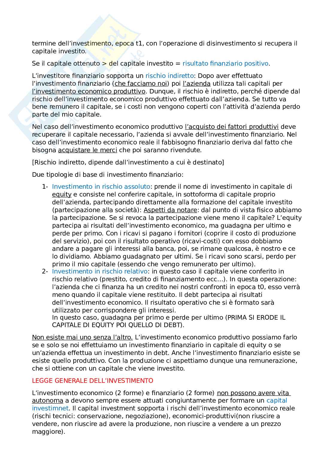 Riassunto esame Economia aziendale, Prof. Moisello Annamaria, libro consigliato Aziende - Istituzioni di Economia Aziendale, Piero Mella Pag. 6