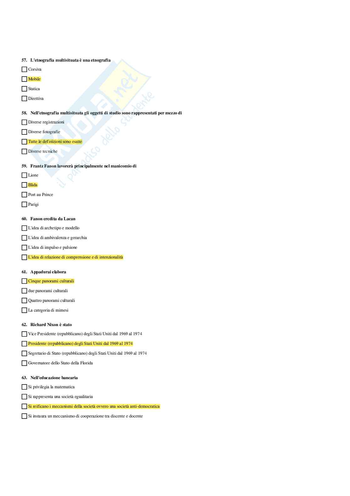 Paniere Discipline demoetnoantropologiche - Risposte multiple - aggiornato (2026) Pag. 11