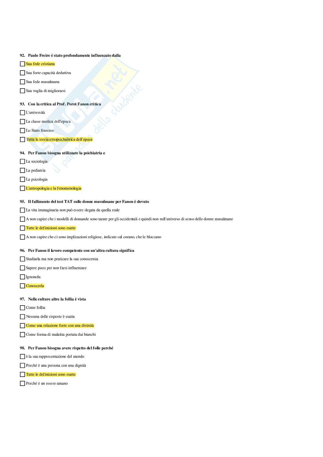 Paniere Discipline demoetnoantropologiche - Risposte multiple - aggiornato (2026) Pag. 16