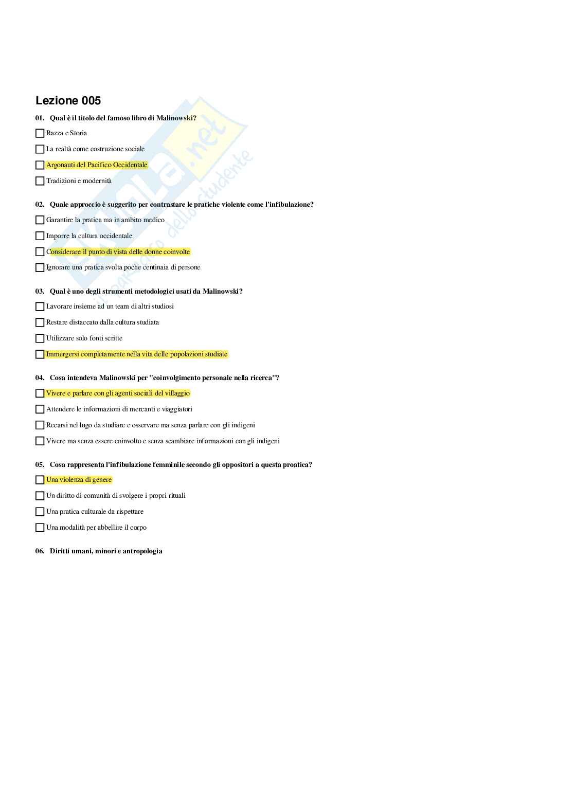 Paniere Discipline demoetnoantropologiche - Risposte multiple - aggiornato (2026) Pag. 46