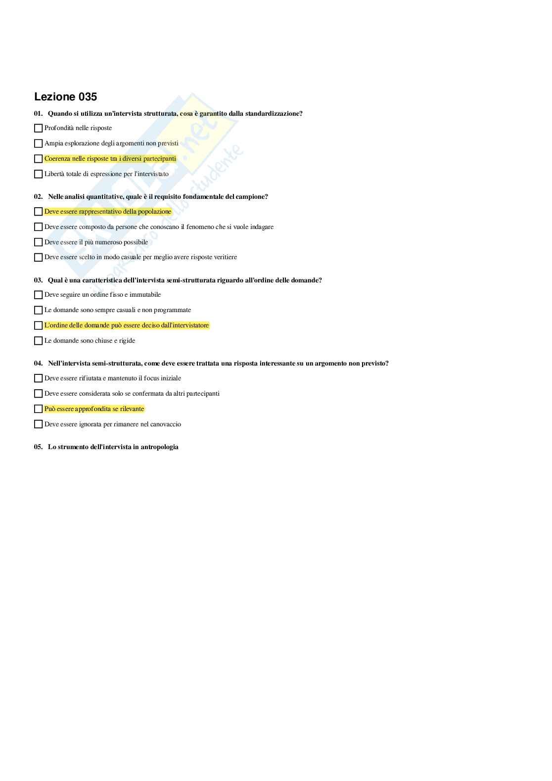 Paniere Discipline demoetnoantropologiche - Risposte multiple - aggiornato (2026) Pag. 76