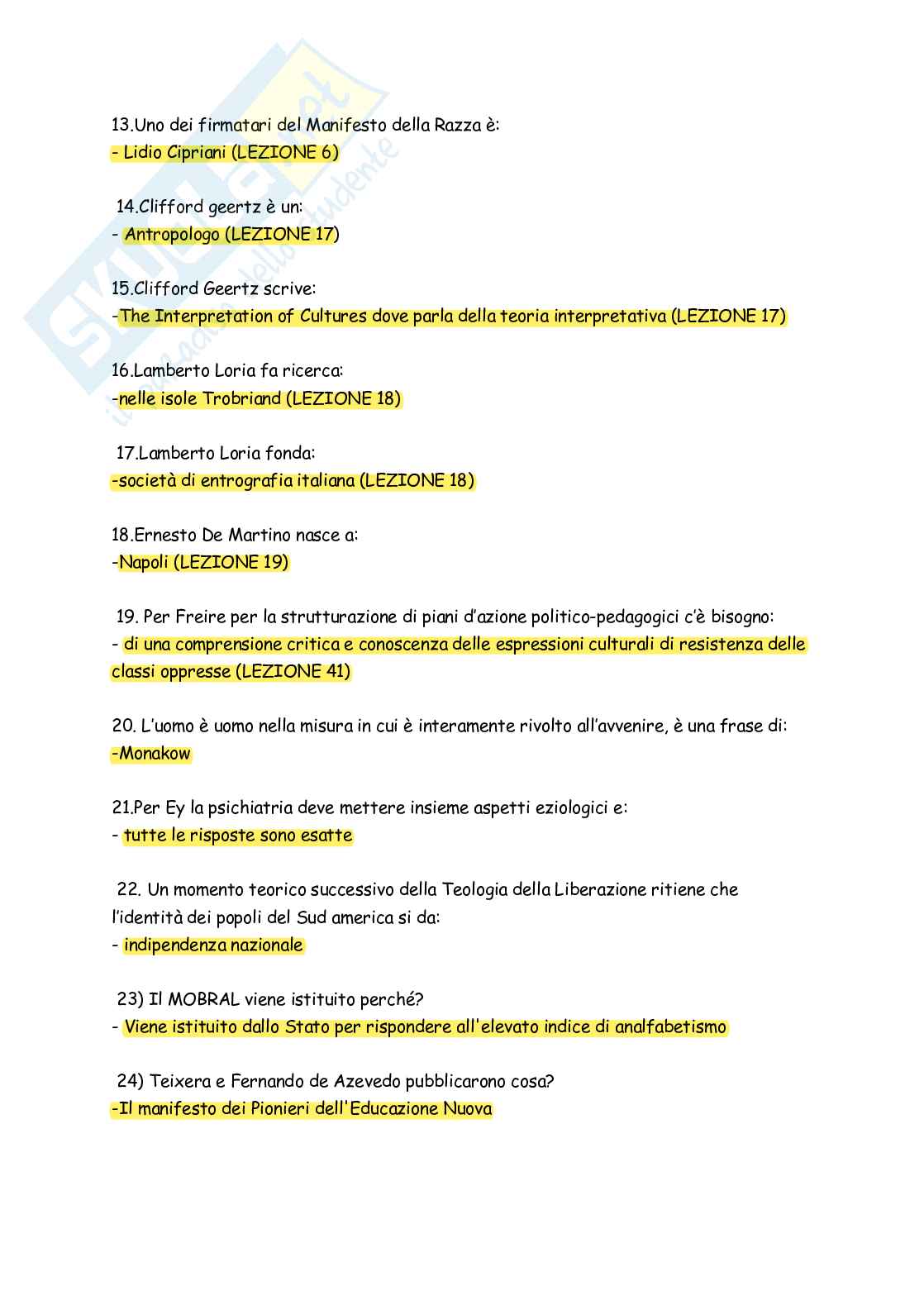 Paniere Discipline demoetnoantropologiche - Risposte multiple - aggiornato (2026) Pag. 91