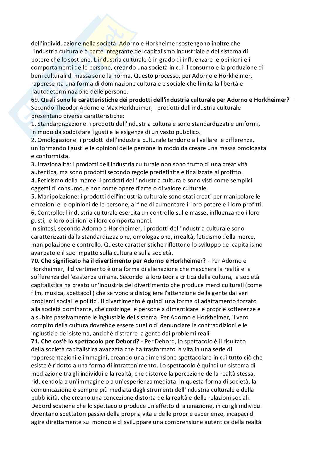 Paniere risposte aperte Estetica della comunicazione (2026) Pag. 26