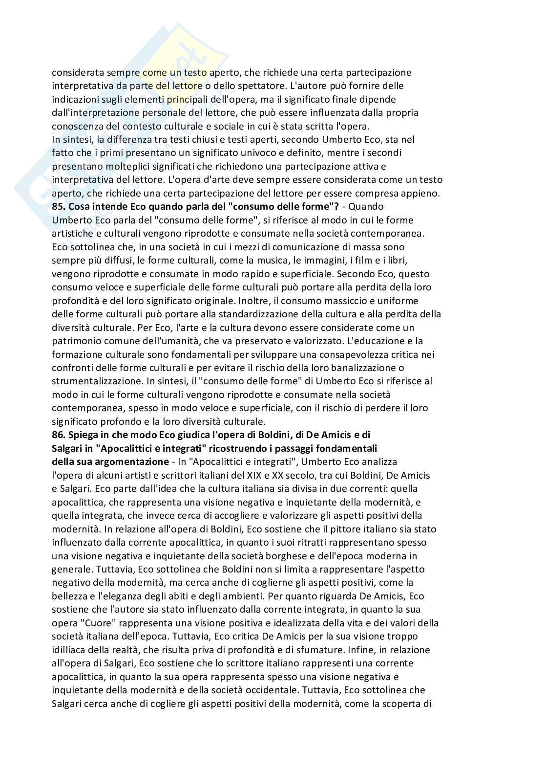 Paniere risposte aperte Estetica della comunicazione (2026) Pag. 31