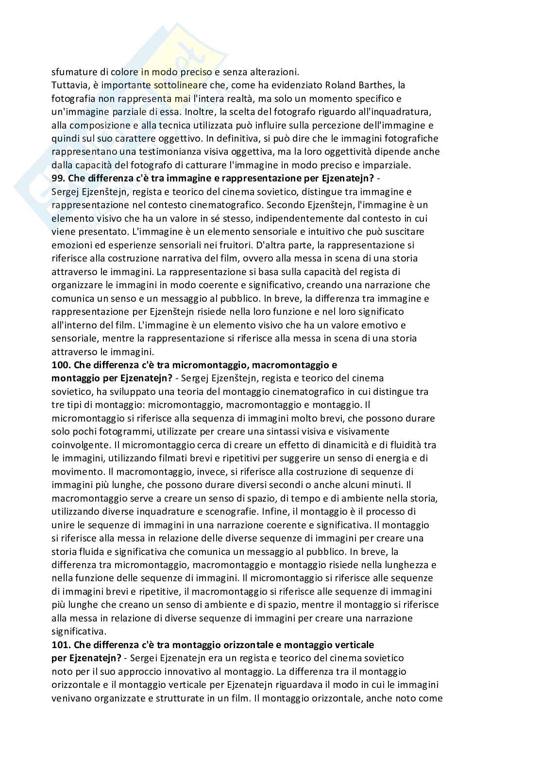 Paniere risposte aperte Estetica della comunicazione (2026) Pag. 36