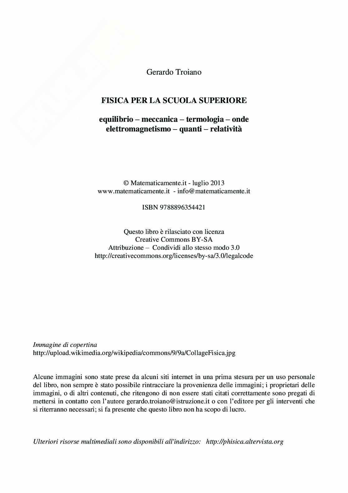 Fisica per la scuola superiore (ebook) Pag. 2