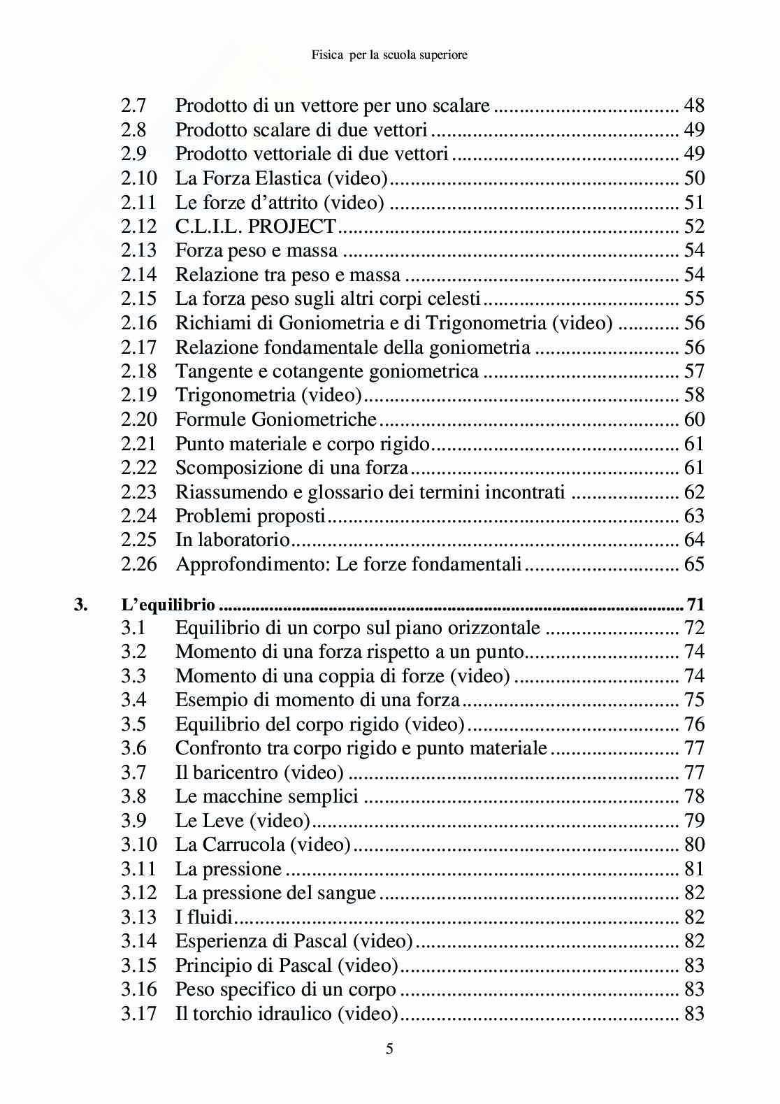 Fisica per la scuola superiore (ebook) Pag. 6