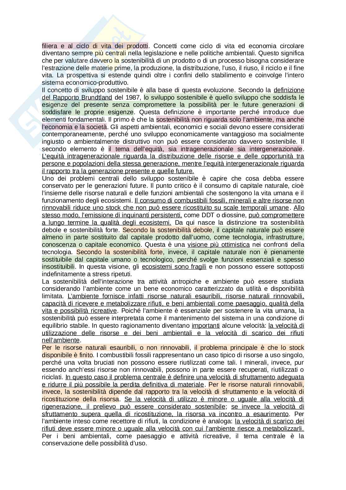 Ecologia industriale Pag. 2