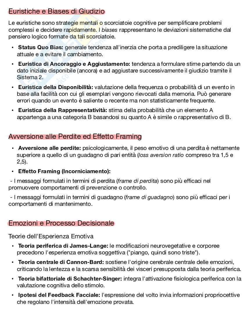 Appunti Completi di Psicologia generale e processi cognitivi Pag. 36