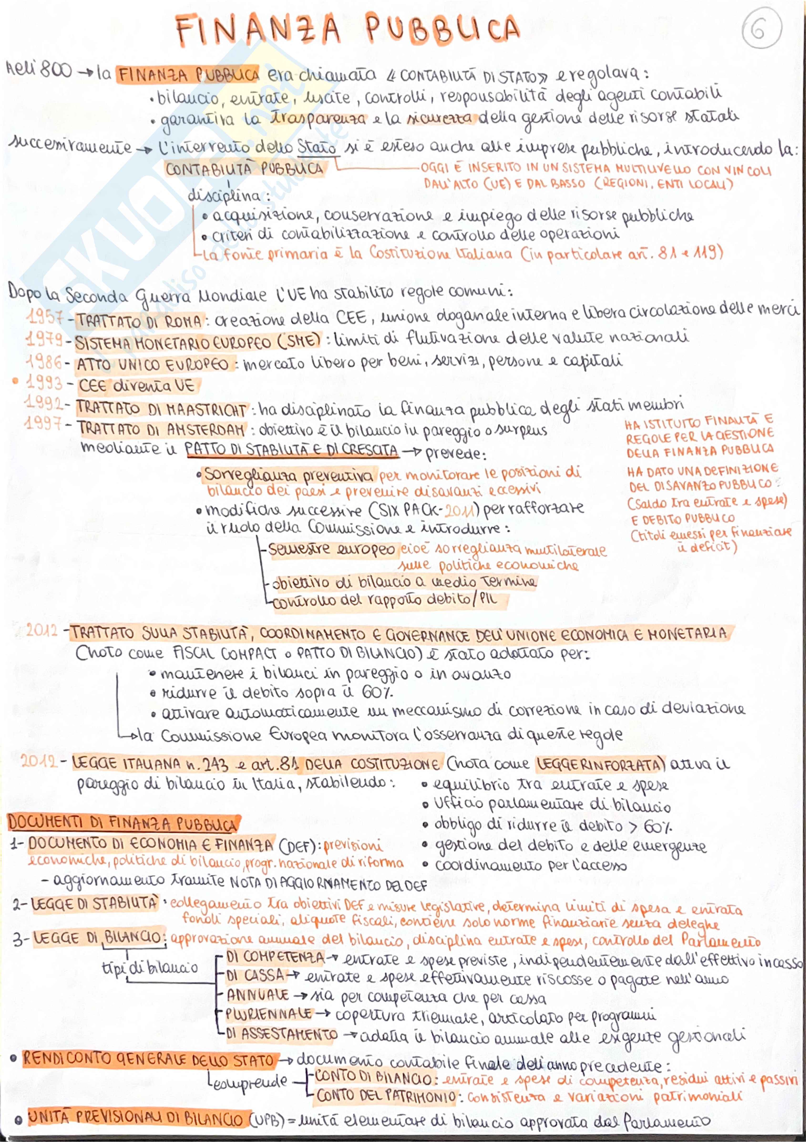 Appunti completi Diritto dell’economia – Schemi riassuntivi per esame   Pag. 6