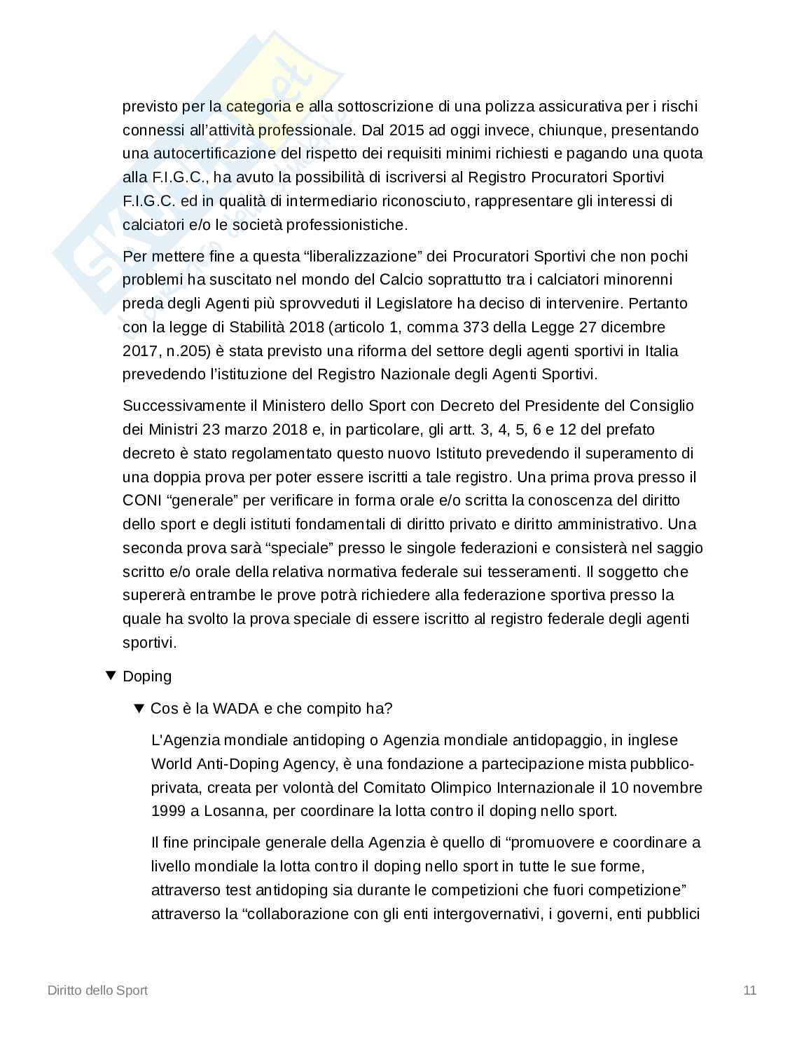 Appunti Diritto dello sport Pag. 11