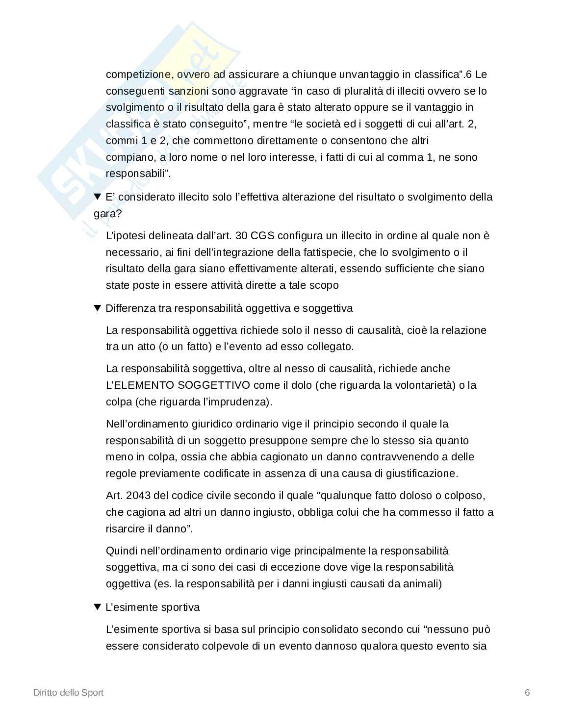 Appunti Diritto dello sport Pag. 6