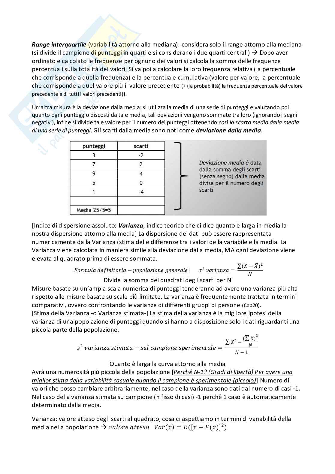 Statistica psicometrica Pag. 16