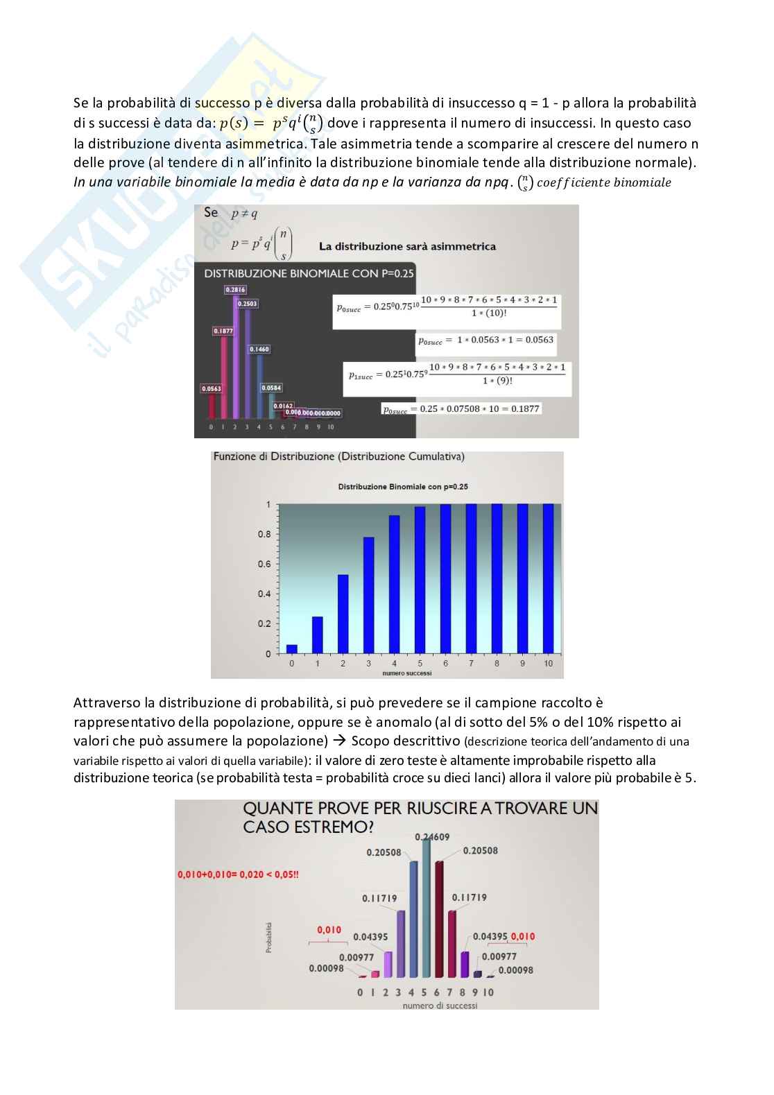 Statistica psicometrica Pag. 21