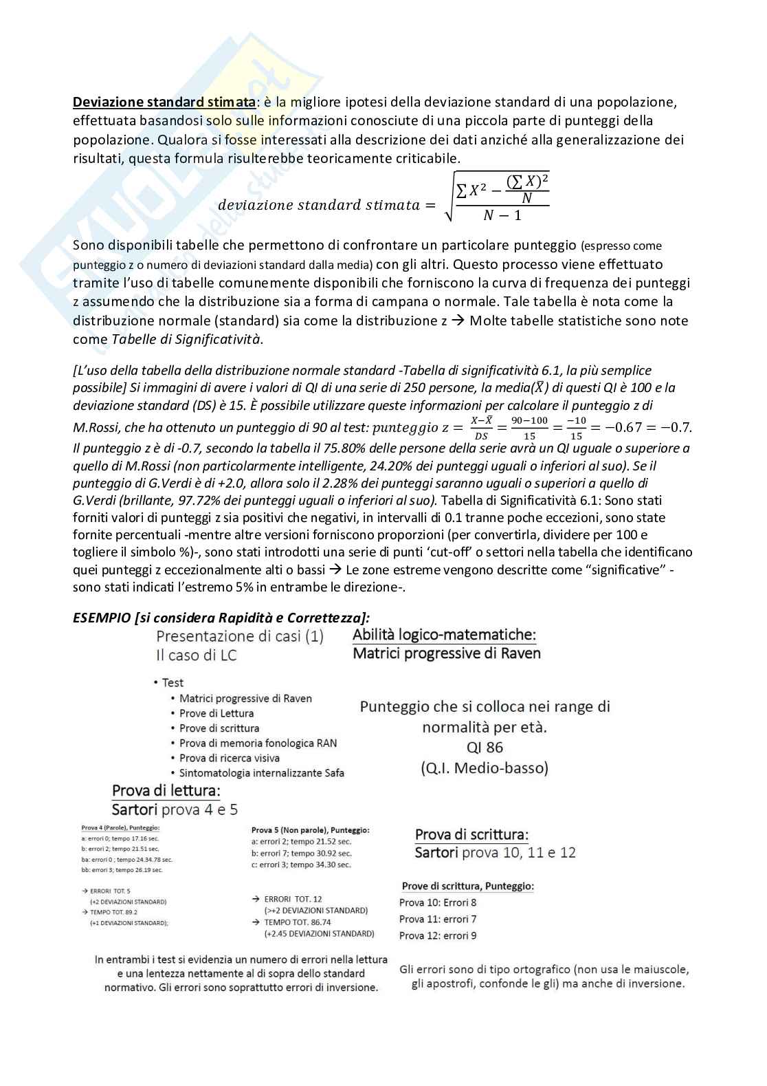 Statistica psicometrica Pag. 26