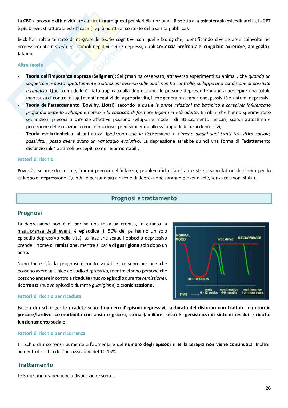 Appunti di Psichiatria del V anno di Medicina a Padova Pag. 26