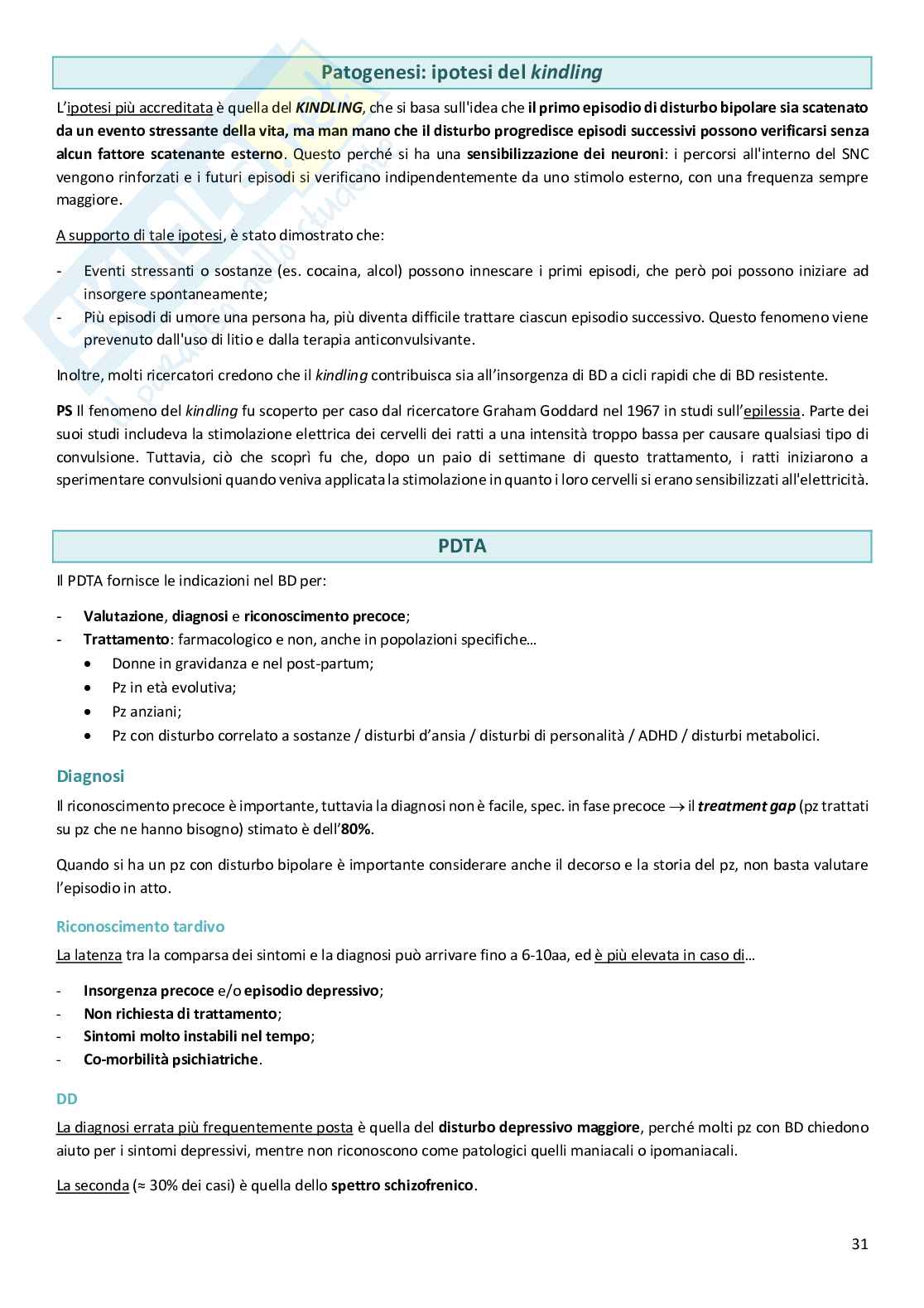 Appunti di Psichiatria del V anno di Medicina a Padova Pag. 31