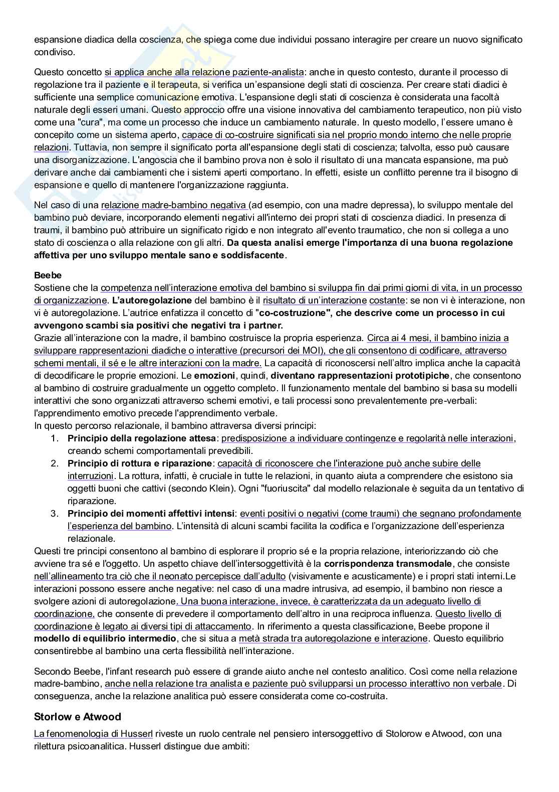 Riassunto esame Psicologia dinamica, Prof. Rollé Luca, libro consigliato Manuale di psicologia dinamica, Quaglia, Longobardi Pag. 71