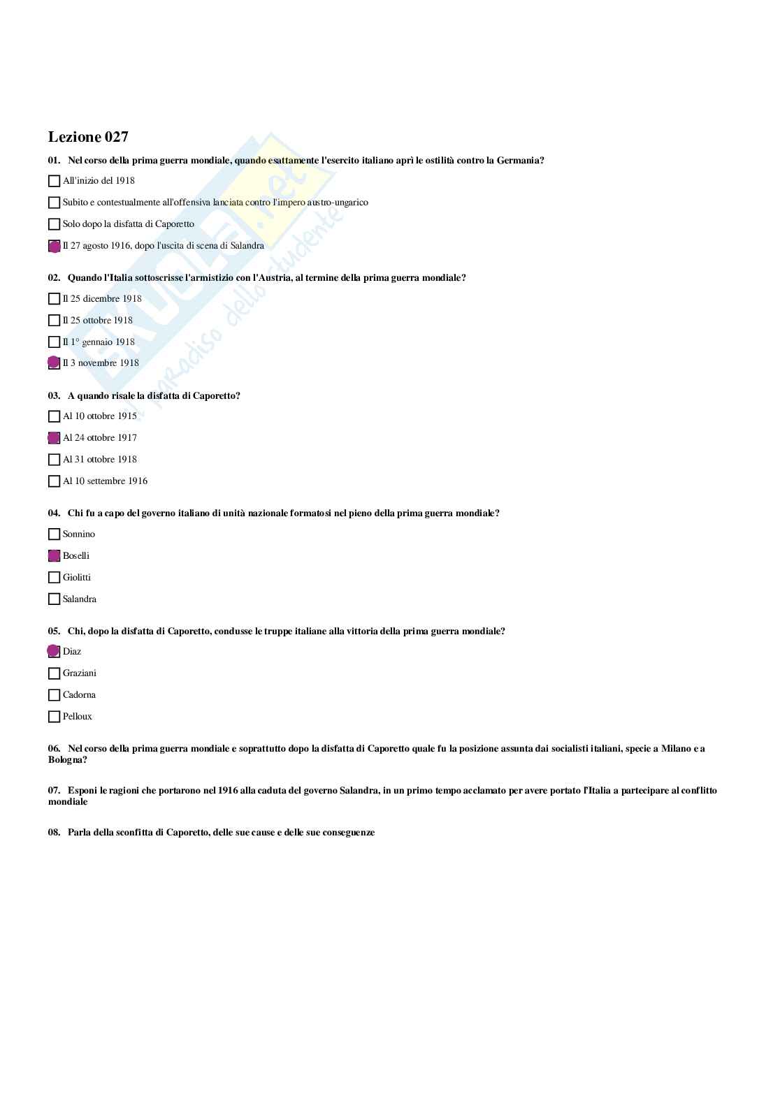 Paniere Storia dei partiti e dei movimenti politici - Risposte multiple - aggiornato (2025) Pag. 36