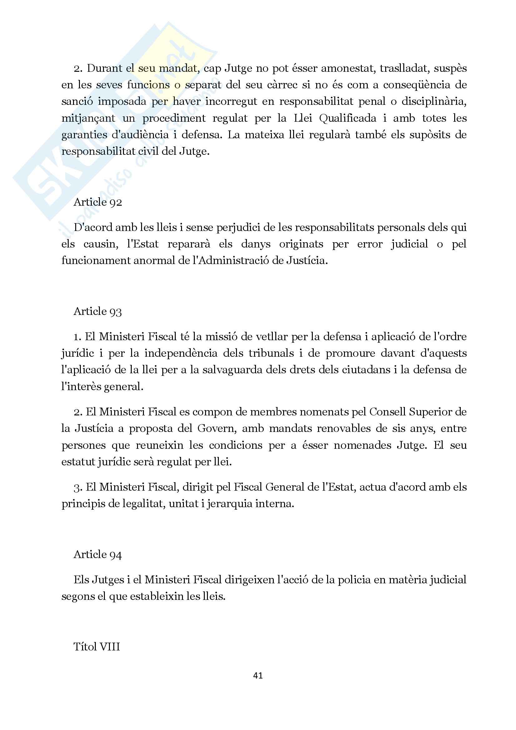 Diritto pubblico comparato - la libertà di associazione in Andorra Pag. 41
