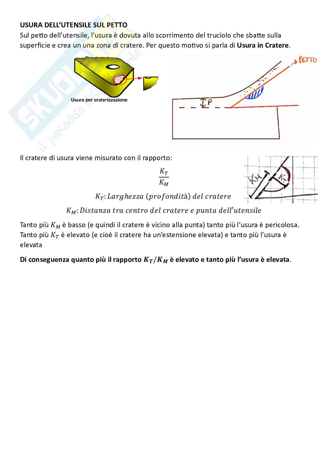 Tecnologie industriali, parte 11 - Processi di lavorazione per asportazione di truciolo: tornitura e fresatura Pag. 11