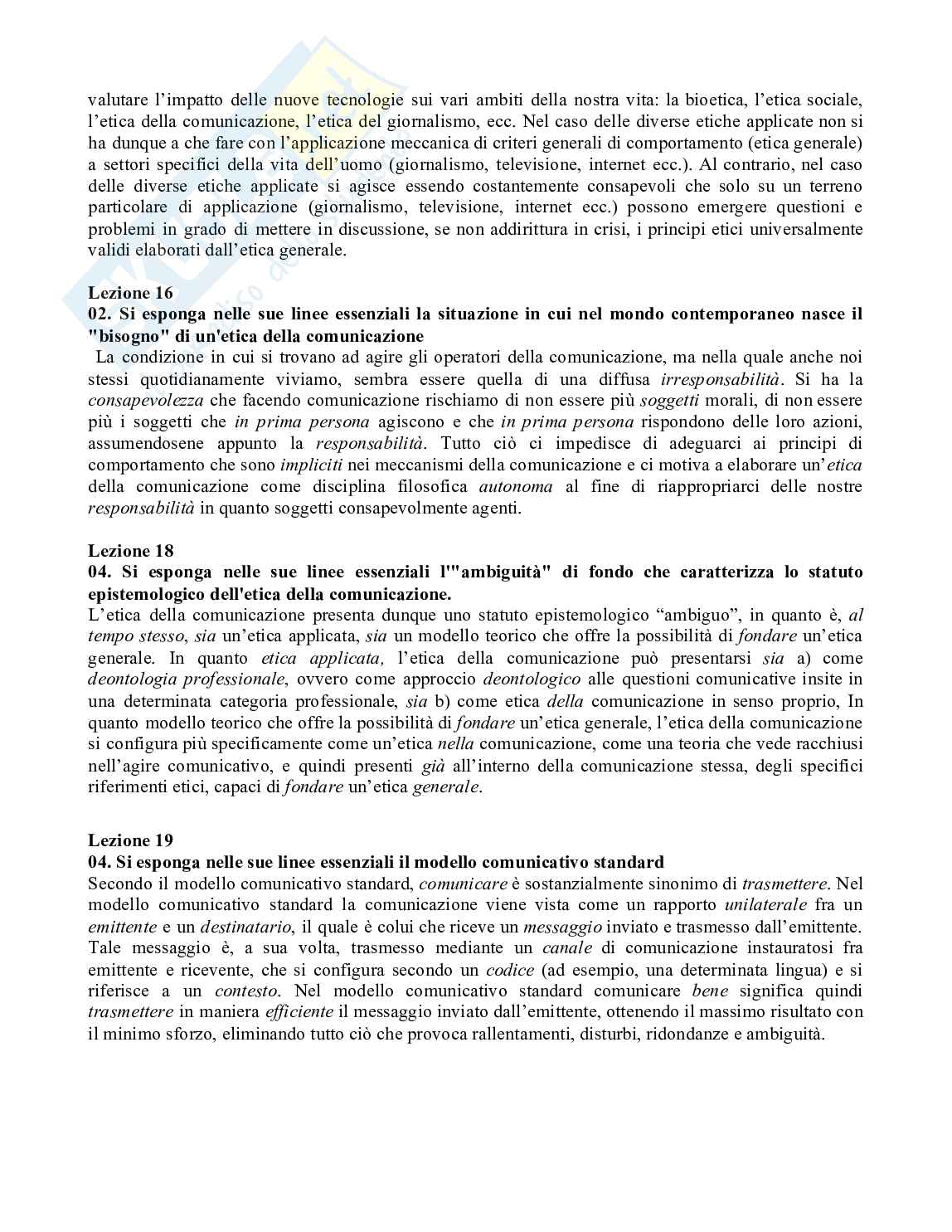 Paniere Etica della comunicazione - Risposte aperte - aggiornato (2026) Pag. 6