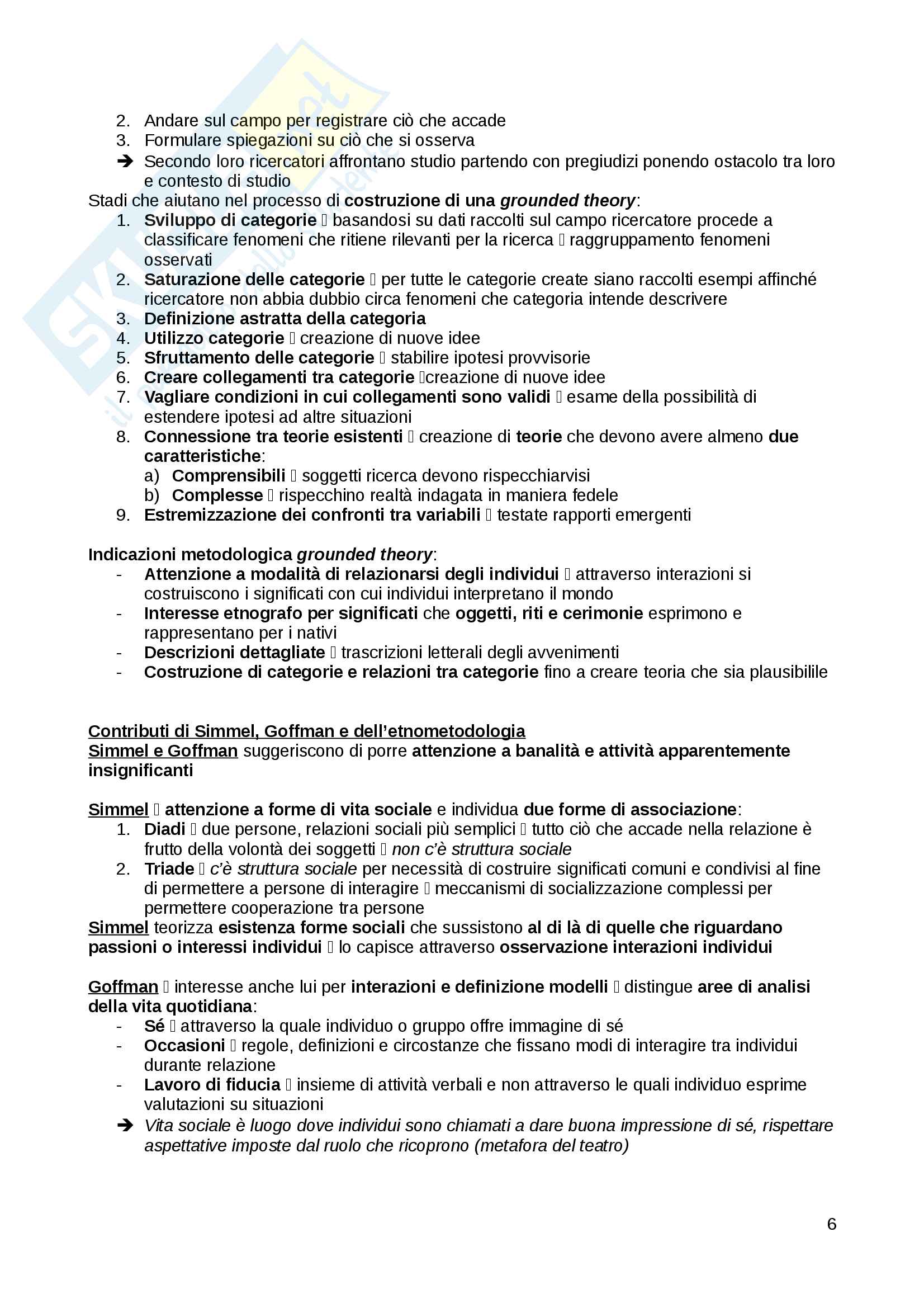 Riassunto esame antropologia culturale progredito, docente Bassi, libro consigliato Etnografia organizzativa, Piccardo Pag. 6