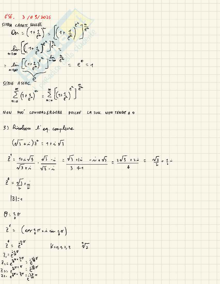 Esercizi svolti Analisi matematica 1 Pag. 2