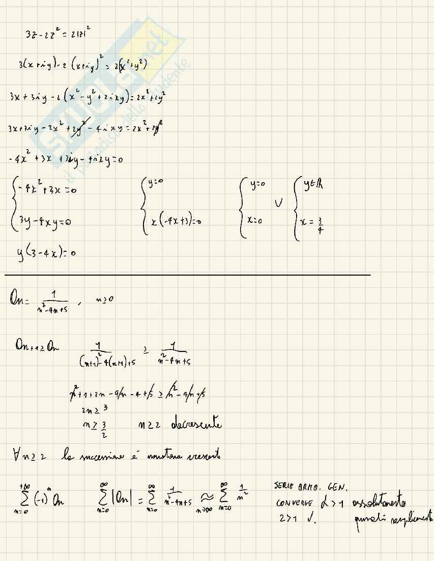Esercizi svolti Analisi matematica 1 Pag. 61