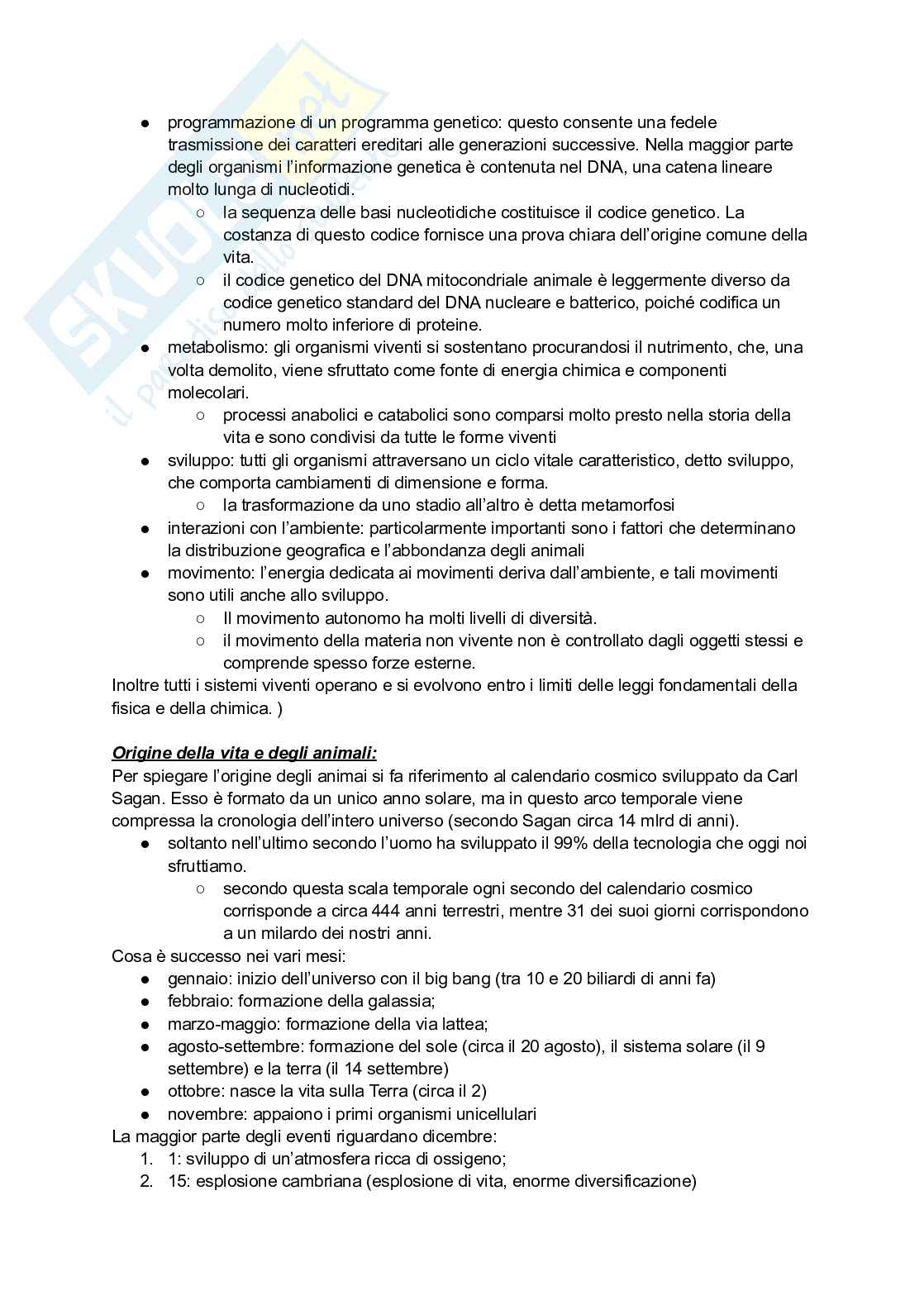 Appunti di Zoologia Pag. 6