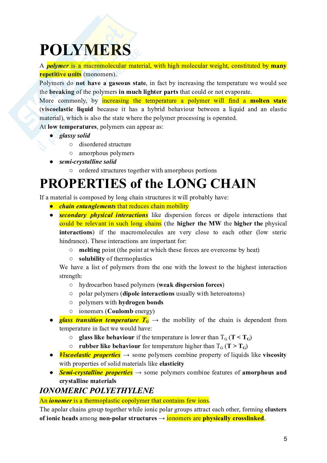 Polymer Processing and Recycling - Appunti Pag. 6