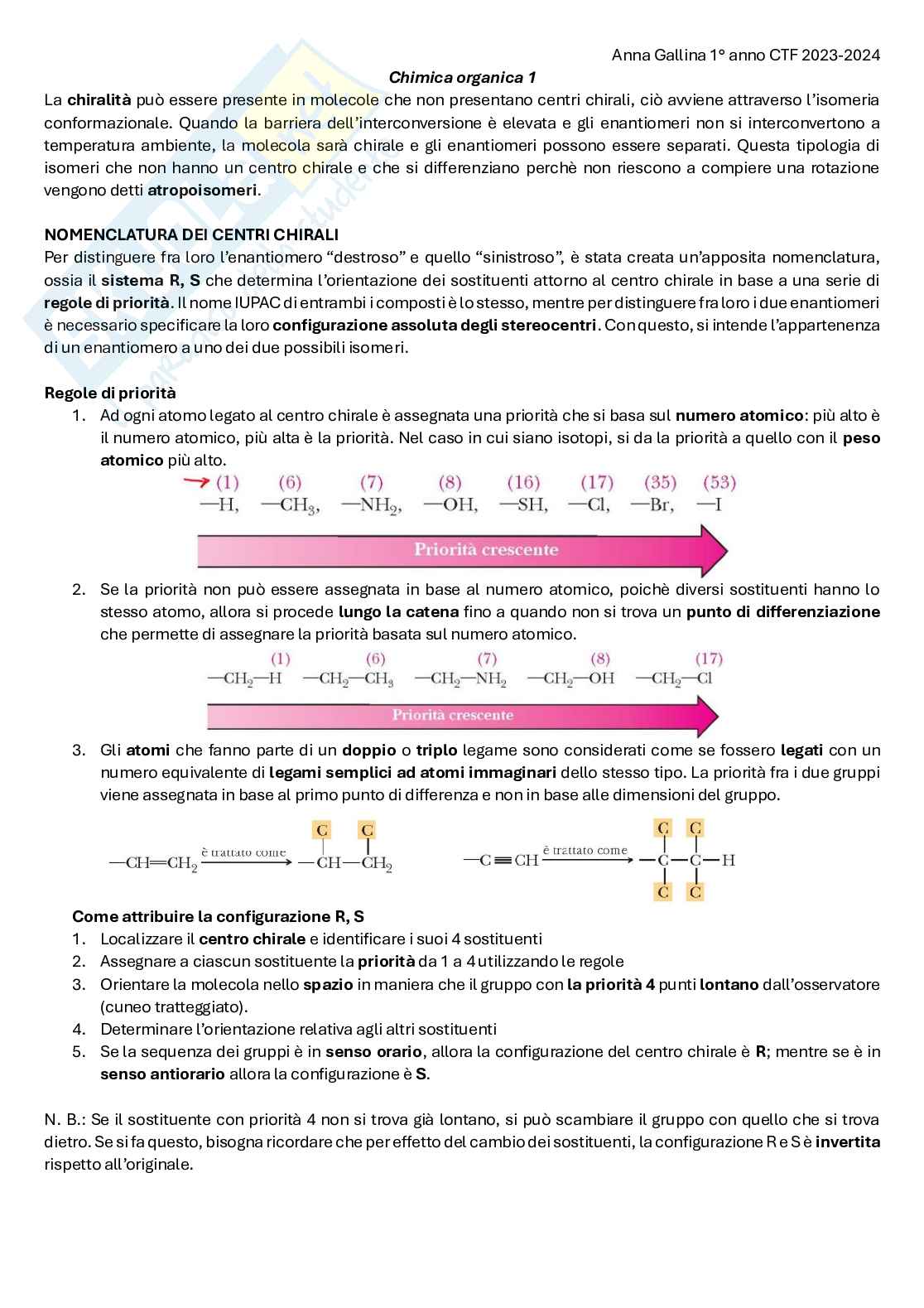 Chimica organica 1 Pag. 1