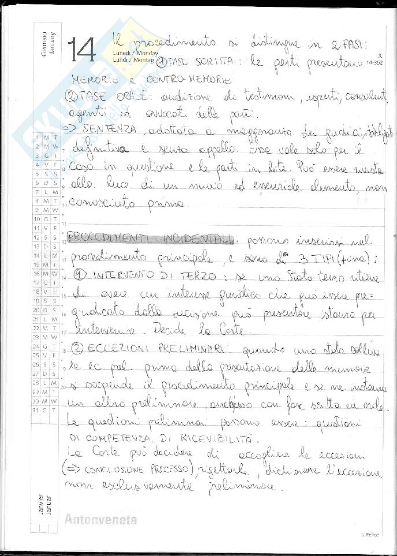 Giurisdizioni internazionali - controversie e tribunali internazionali Pag. 6