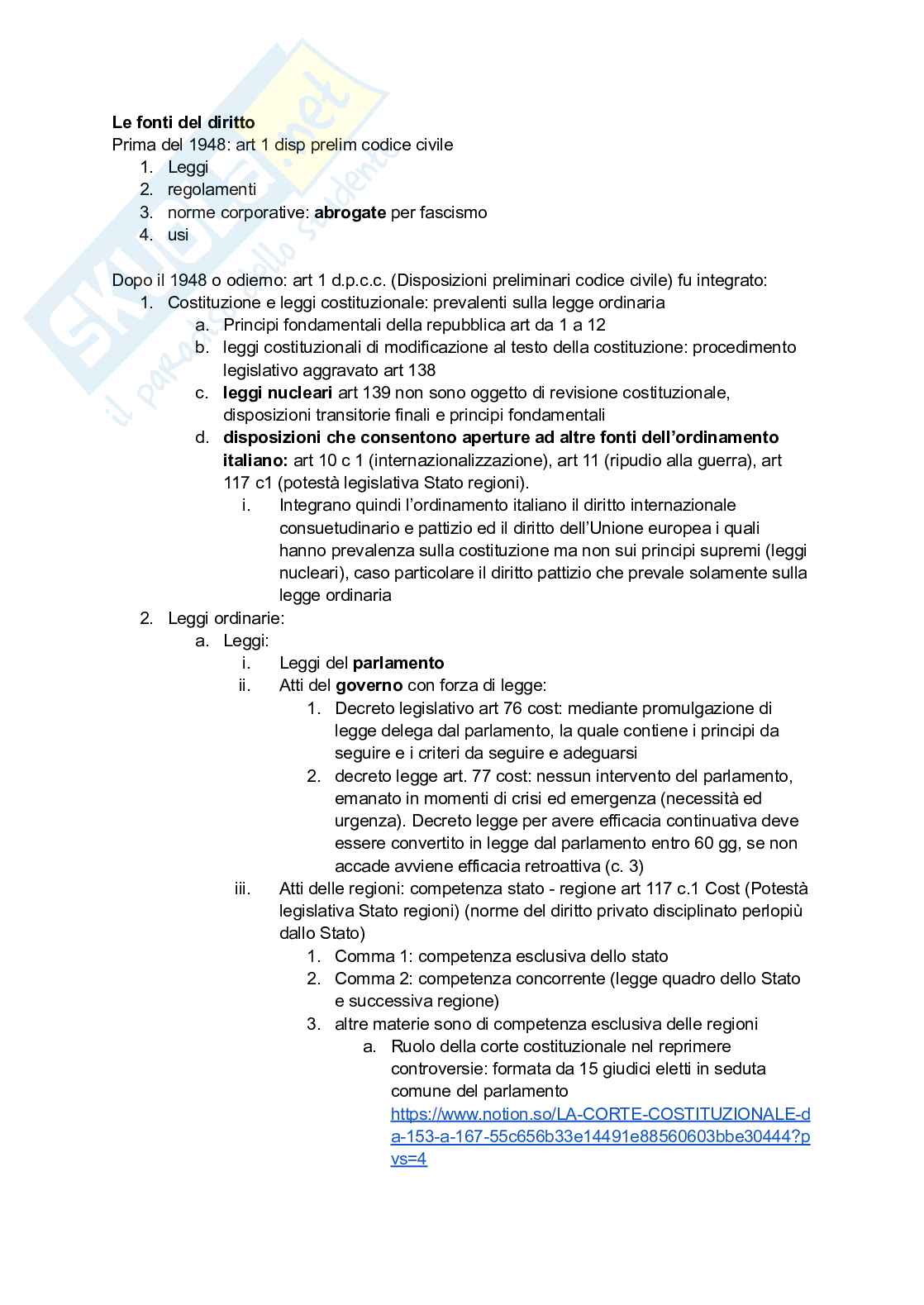 Appunti completi e precisi di Diritto privato Pag. 2
