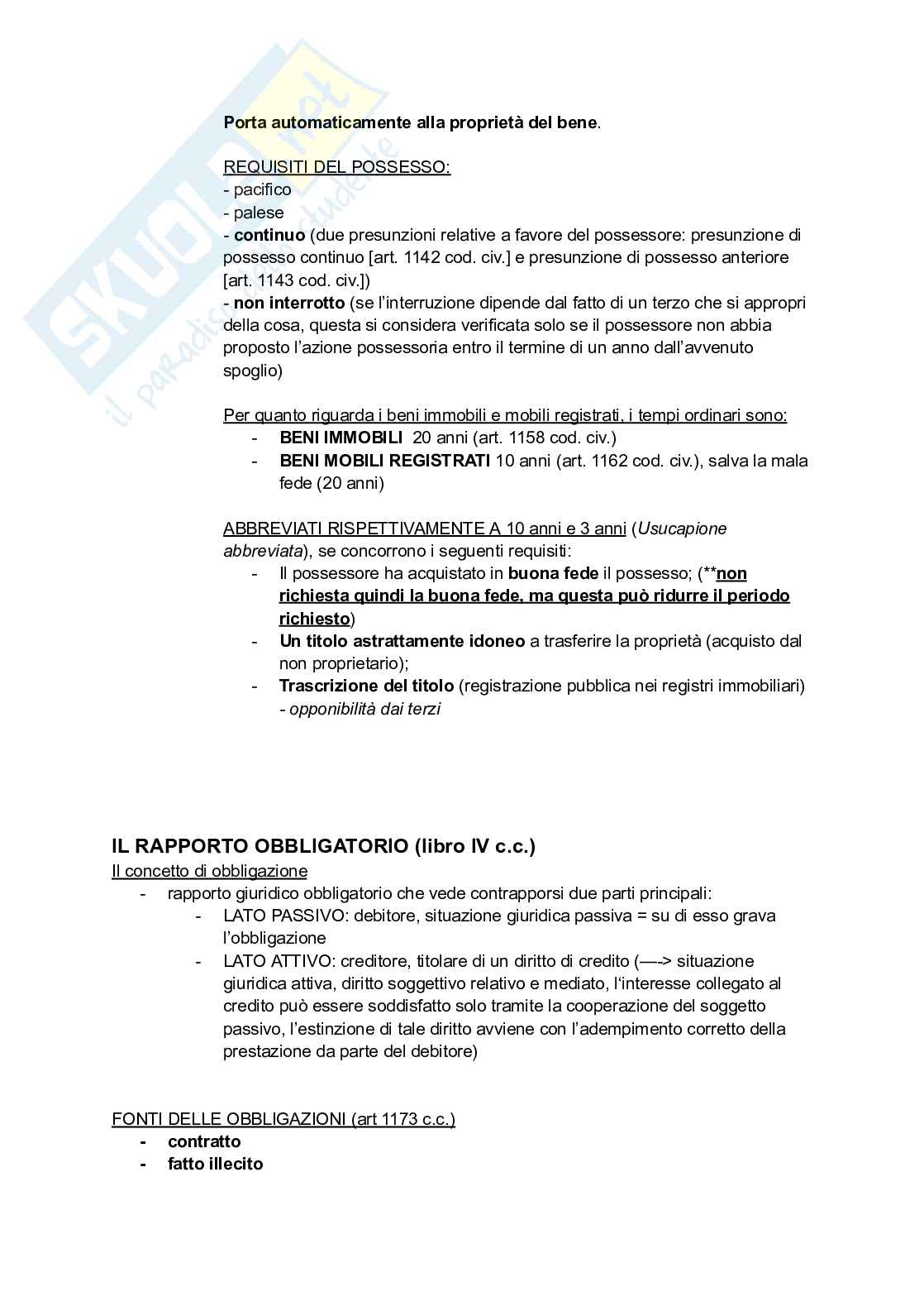 Appunti completi e precisi di Diritto privato Pag. 46