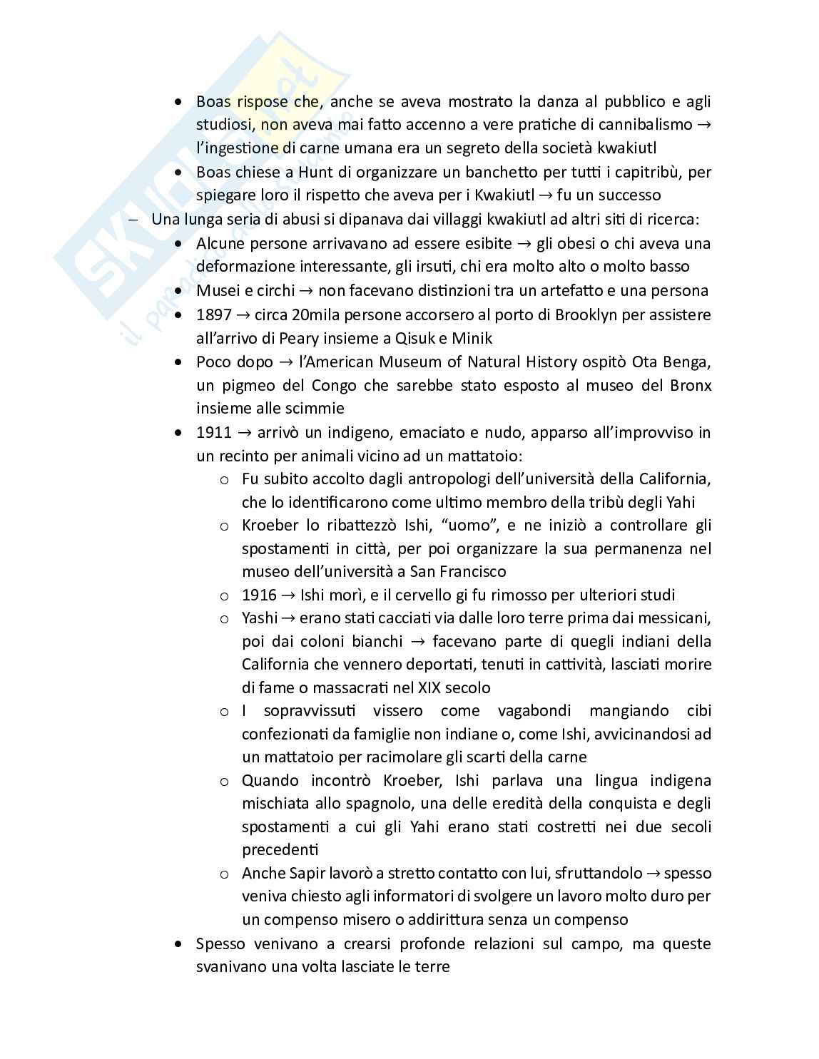 Riassunto esame Antropologia culturale , Prof. Brivio Alessandra, libro consigliato La riscoperta dell'umanità, Charles King Pag. 71