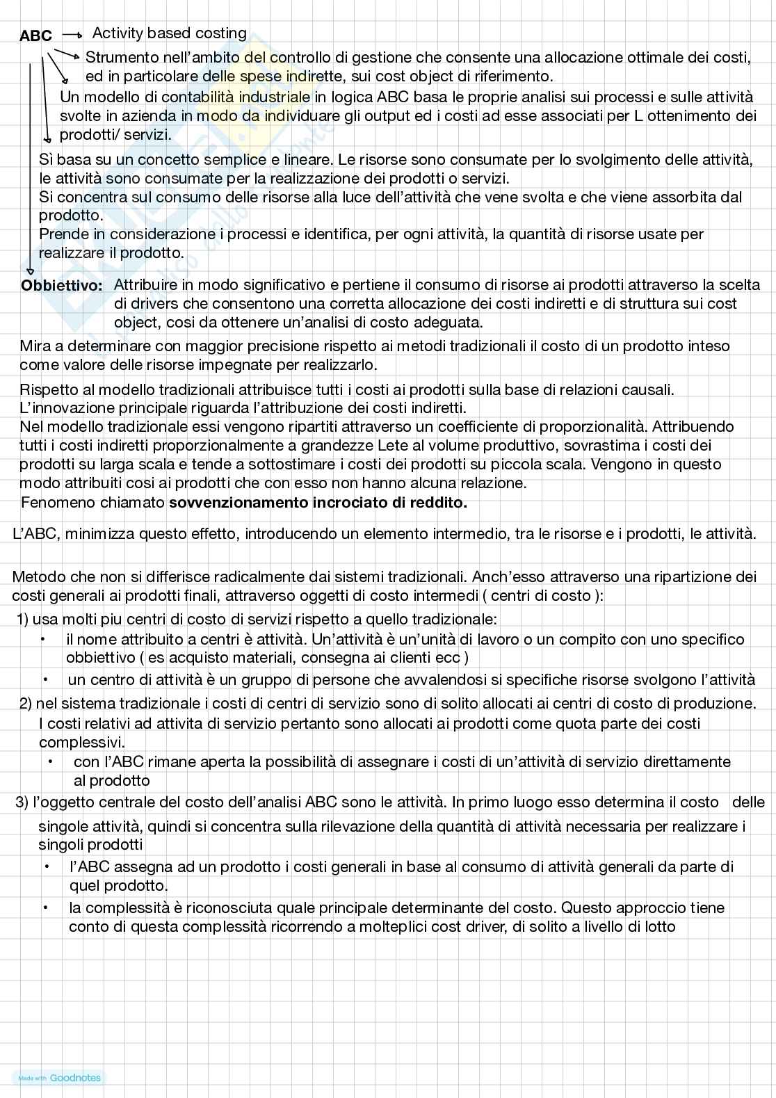 Analisi e contabilità dei costi Pag. 11