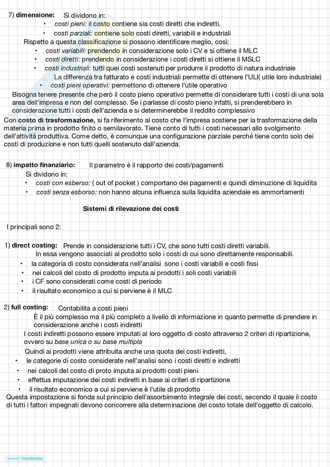 Analisi e contabilità dei costi Pag. 6