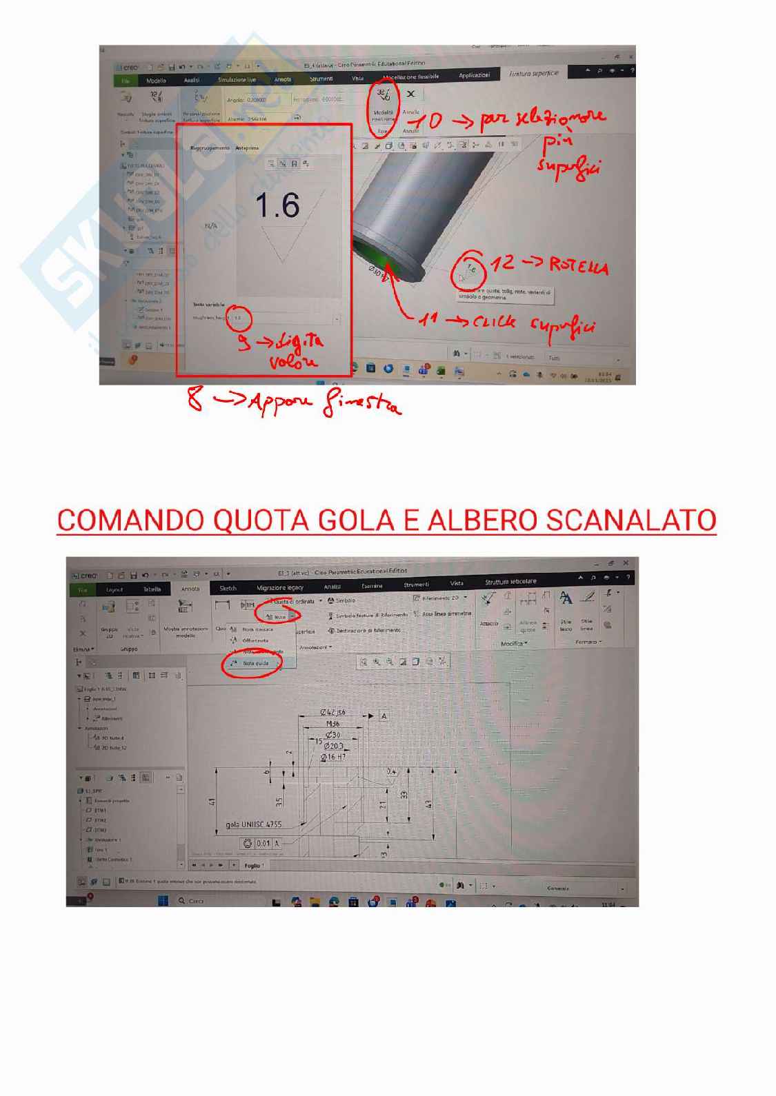 Guida Comandi Creo per esame Ingegnerizzazione Pag. 16