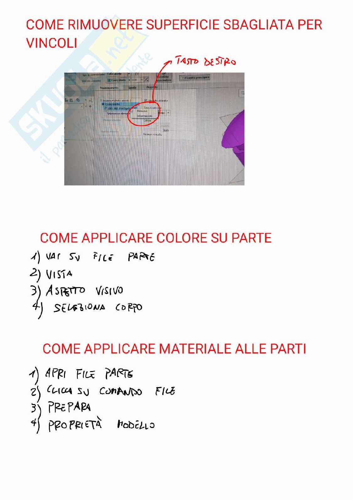 Guida Comandi Creo per esame Ingegnerizzazione Pag. 6