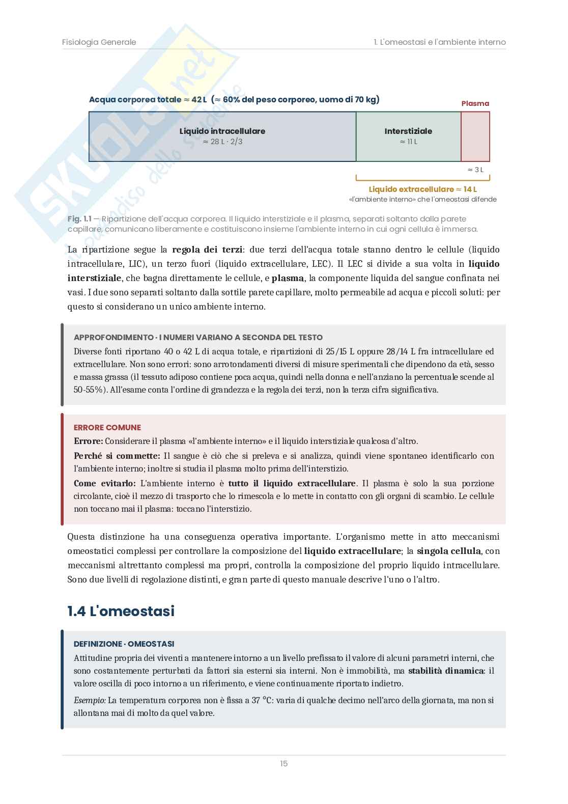 Fisiologia generale – Appunti illustrati con schemi e tabelle  Pag. 16
