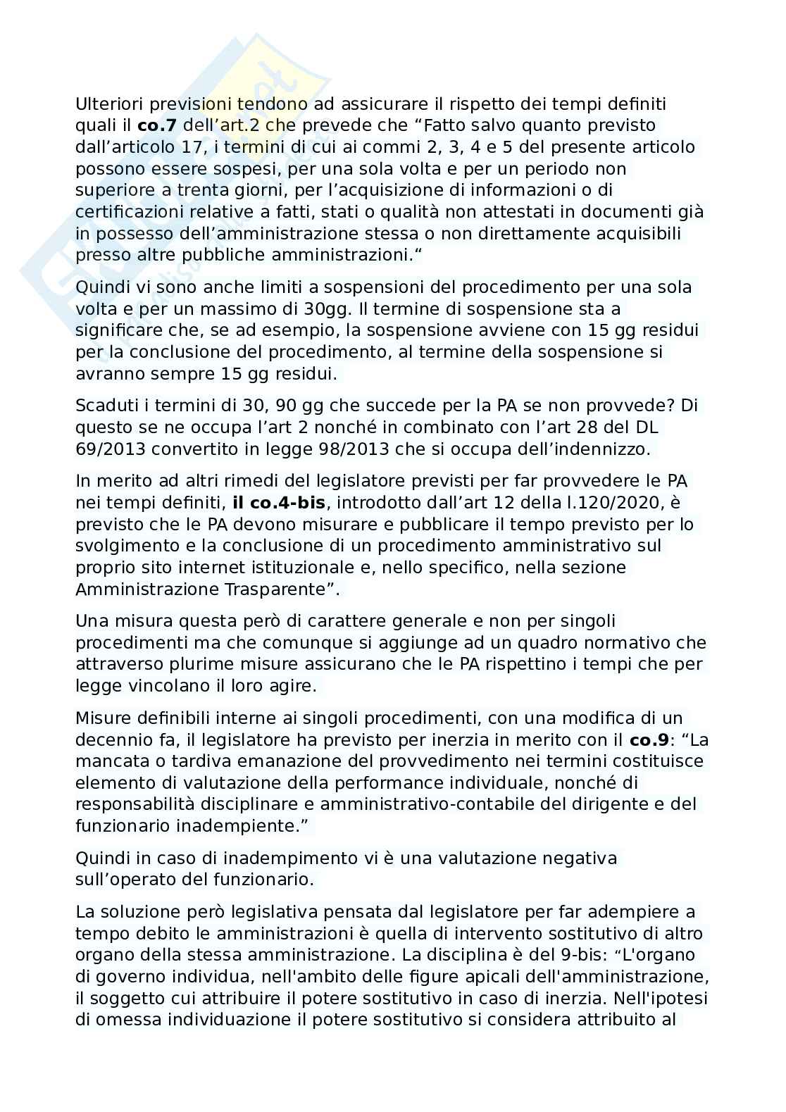 Obbligo di conclusione del procedimento Pag. 2