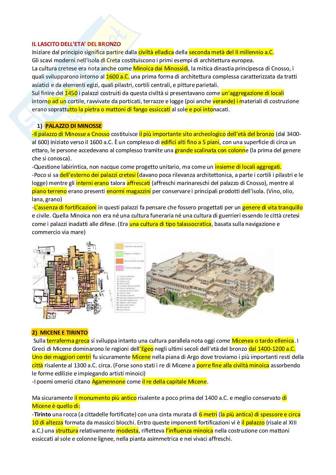Architettura greca e romana: appunti di Elementi di architettura e urbanistica Pag. 1